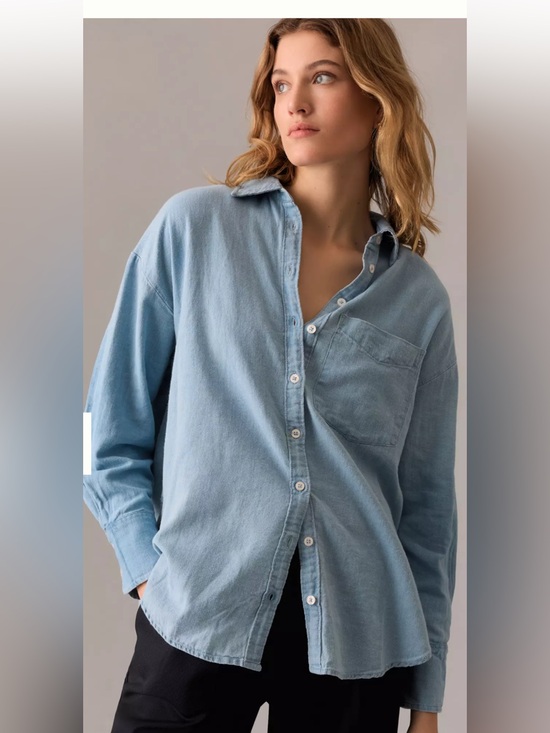 Maeve Tops - Maeve by Anthropologie The Bennet Buttondown Shirt Chambray Edition size M